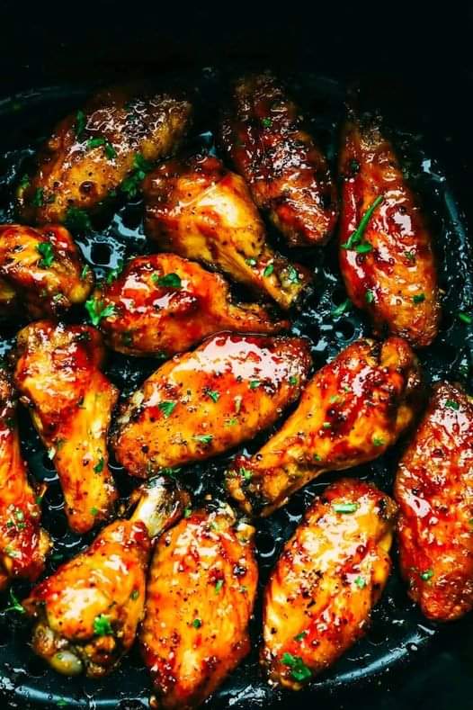 Air Fryer Marinated Chicken Wings