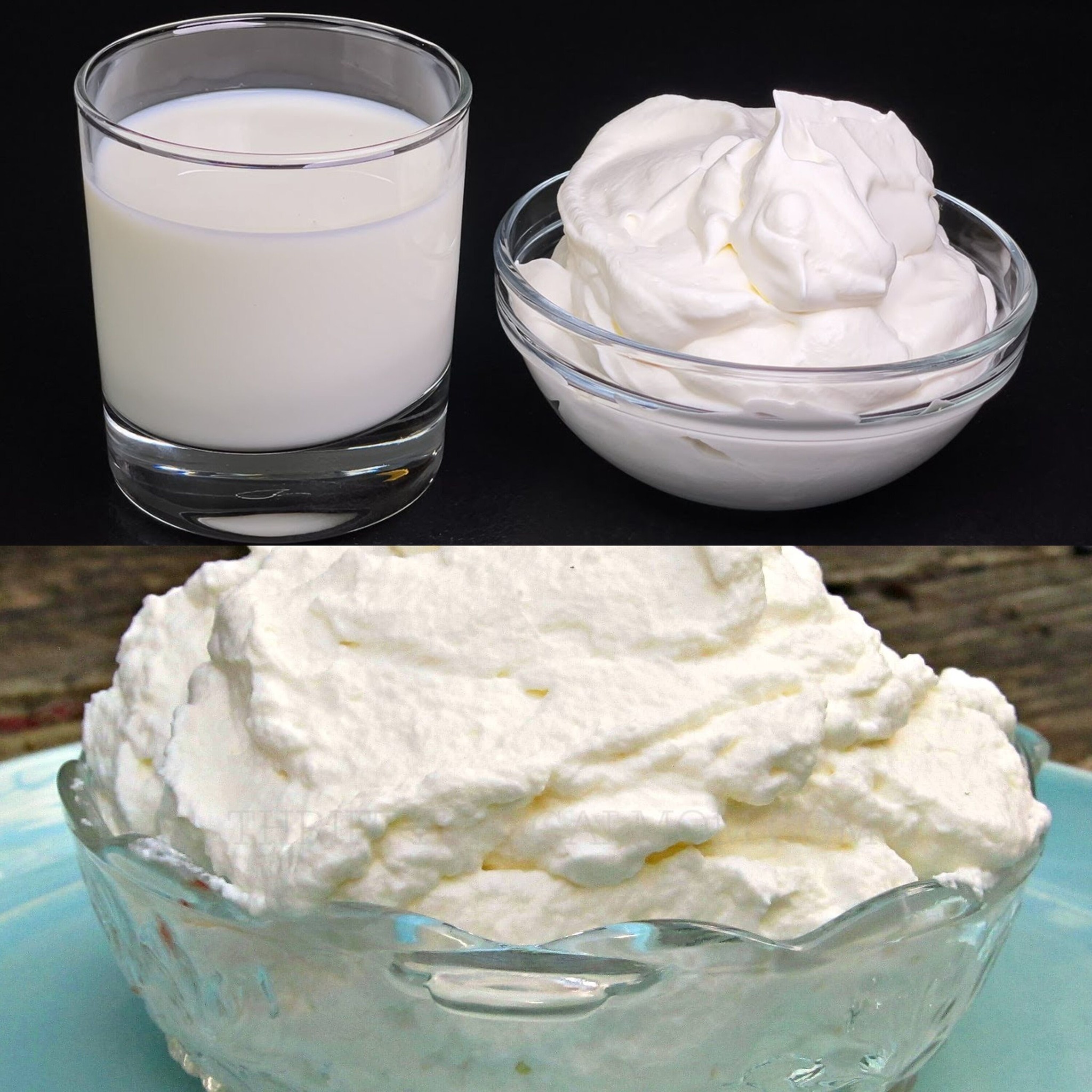 Milk into Whipped Cream