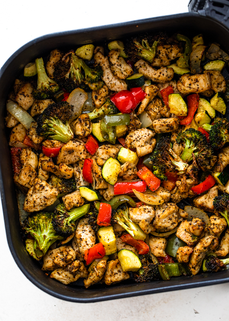 Air Fryer Mixed Veggies with Chicken - Yummy Recipes