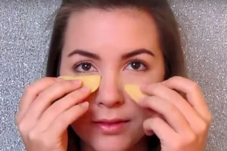 Try reducing the dark circles under your eyes