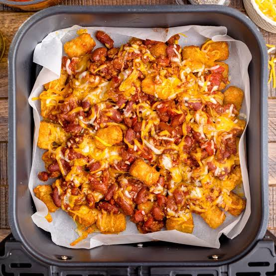 AIR FRYER TOTS WITH CHEESE